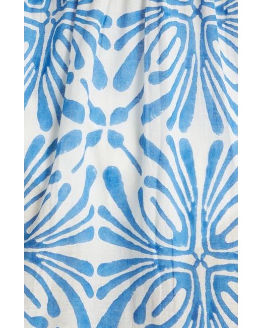 Alicia Bell Blue Hope Cotton Cover-Up Maxi Dress