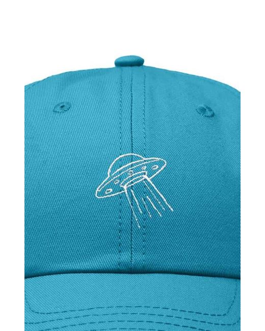 Alix Blue Ufo Embroidered Adjustable Dad Cap for men