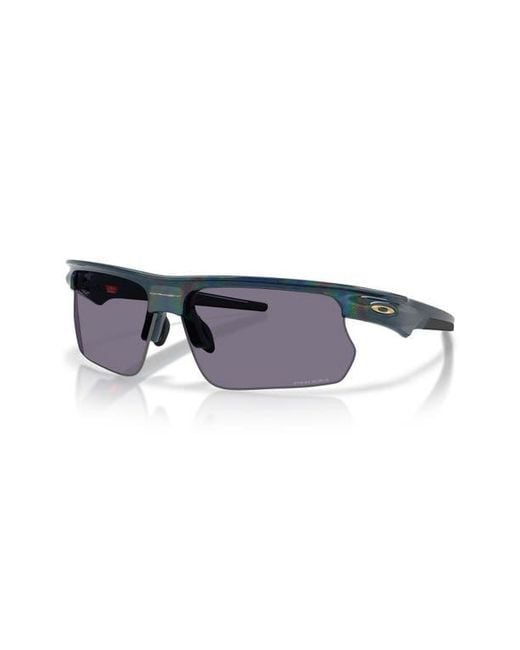 Oakley Blue Bisphaera 68Mm Oversize Gradient Prizm Rectangular Sunglasses