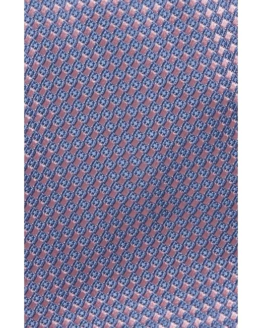 Canali Blue Neat Silk Tie for men