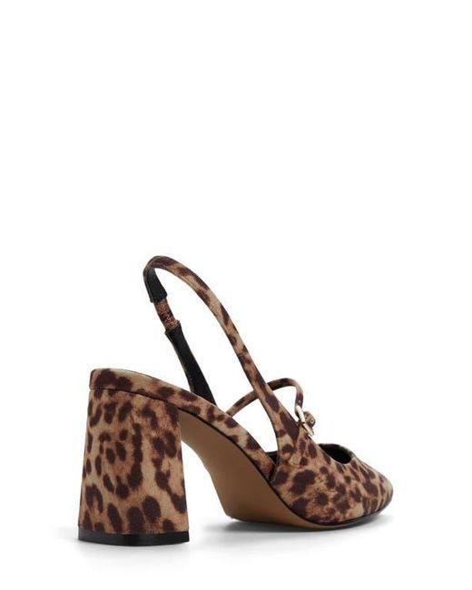 ALDO Brown Coquettte Slingback Pointed Toe Mary Jane Pump
