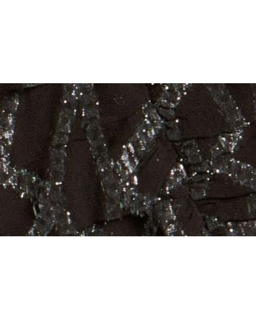 Mango Black Falda Metallic Miniskirt