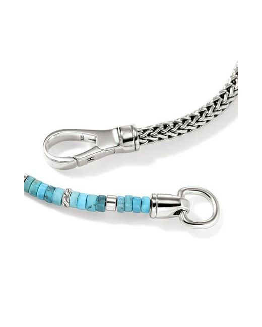 John Hardy Multicolor Hesishi Chain & Stone Bracelet for men