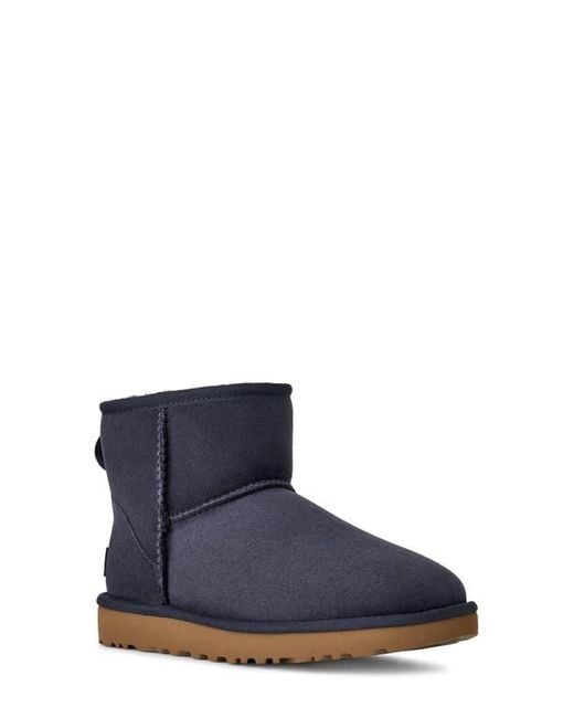 Ugg Blue Ugg Classic Mini Ii Genuine Shearling Lined Boot