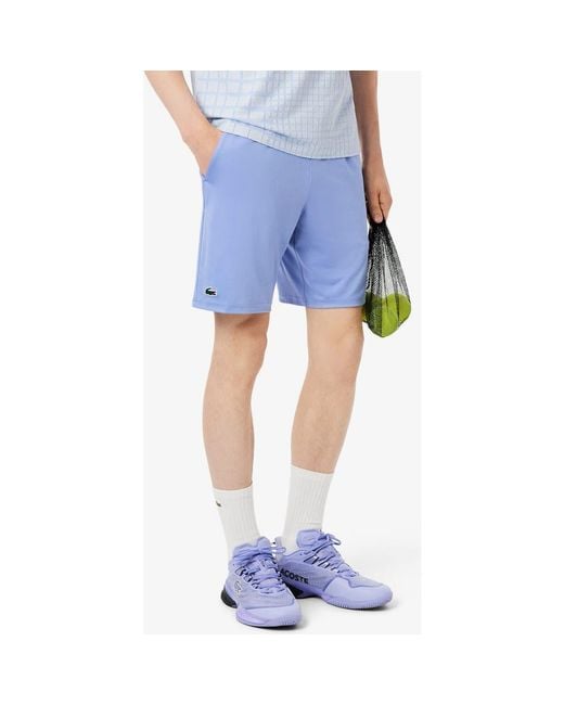 Lacoste Blue Drawstring Jersey Shorts for men