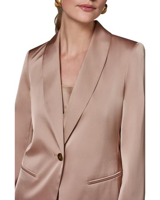 Donna Karan Natural Shawl Collar Jacket