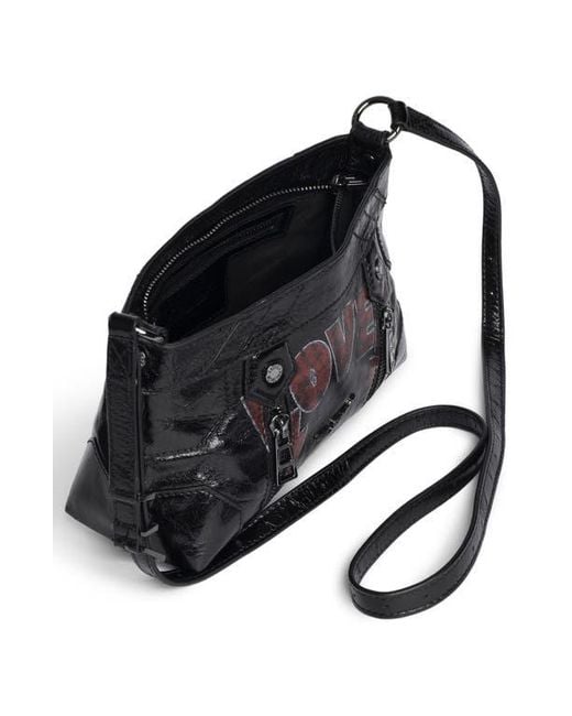 Zadig & Voltaire Black Sunny Mood Punk Crossbody Bag