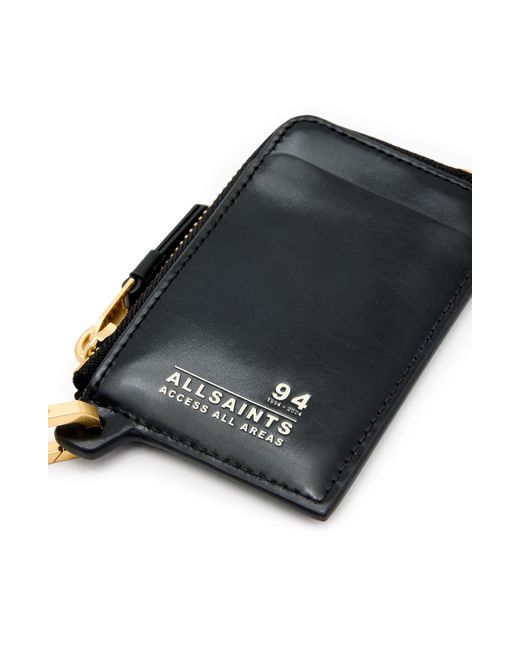 AllSaints Black Remy Access Wallet