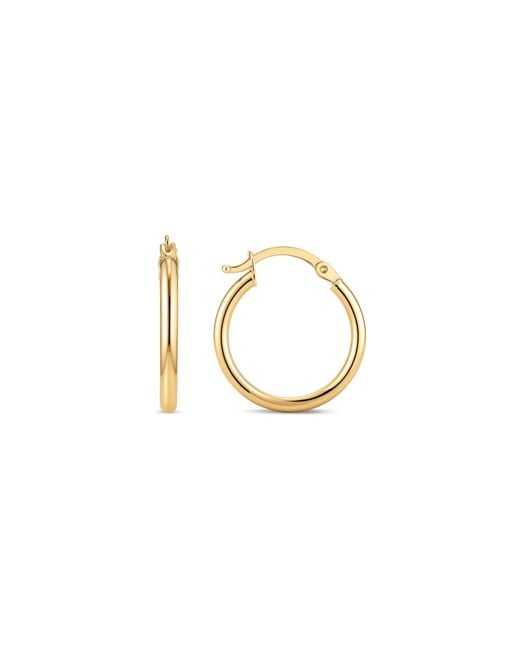 DEVATA Metallic Classic Hoop Earrings