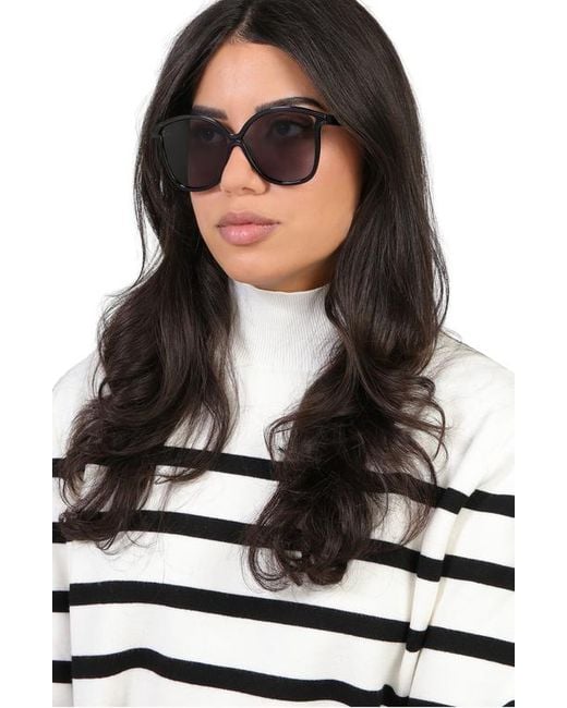 Illesteva Nancy Sunglasses in Black | Lyst