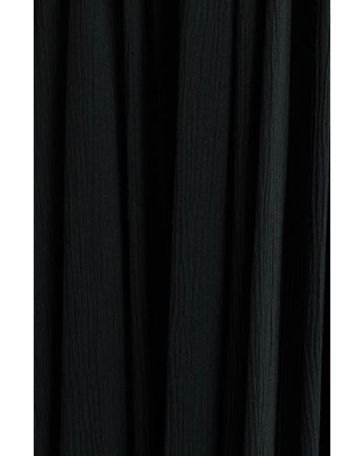 Elan Black Plunge Tie Belt Maxi Cover-Up Dress