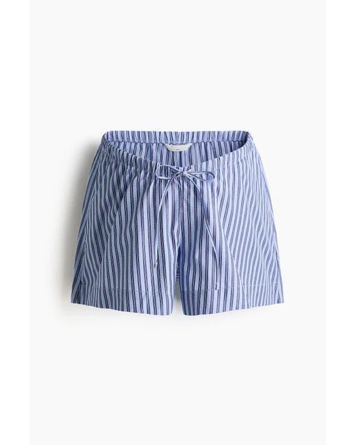 H&M Blue Mama Drawstring Shorts