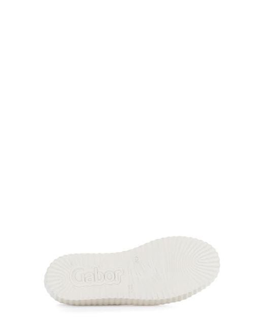 Gabor White Bee Platform Sneaker