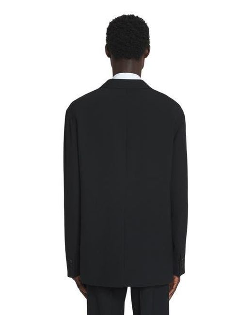 Lanvin Black Loose-Fitting Wool Jacket for men