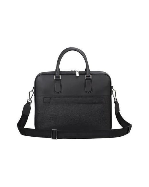 HUGO Black Crosstown Document Case for men