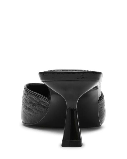 Steve Madden Black Mod Pointed Toe Mule Pump