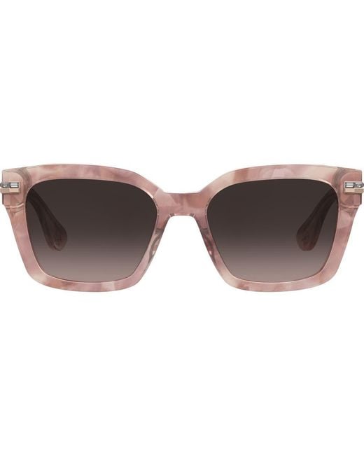 Stuart Weitzman Brown 54Mm Gradient Polarized Square Sunglasses