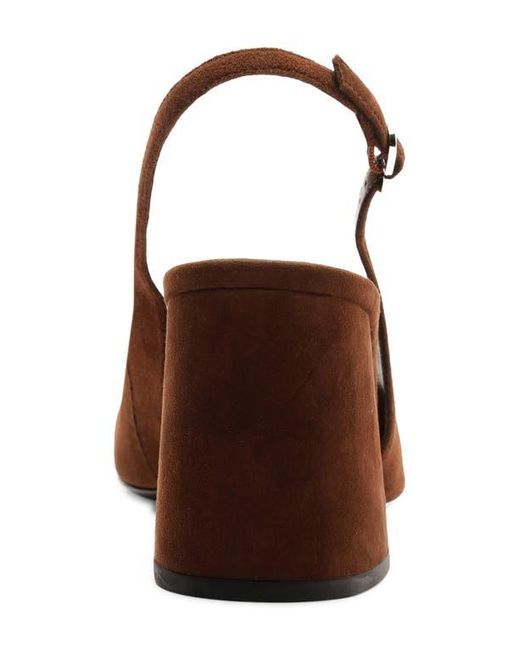 SCHUTZ SHOES Brown Leia Slingback Pump