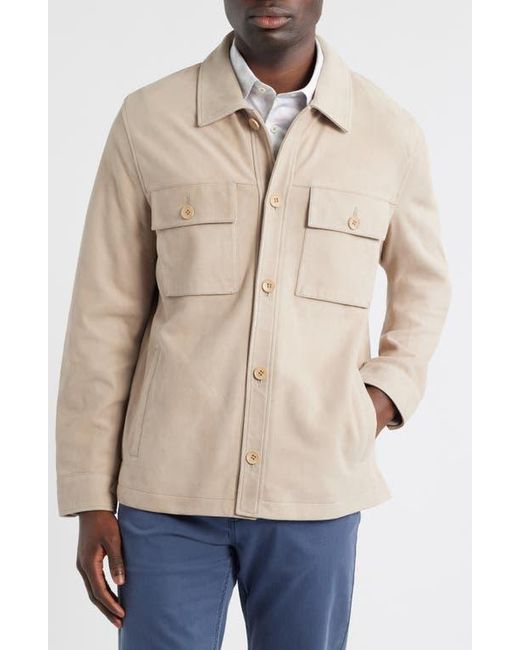 Bugatchi Natural Suede Shirt Jacket for men