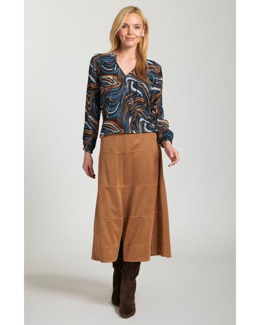 Apny Blue Printed Top