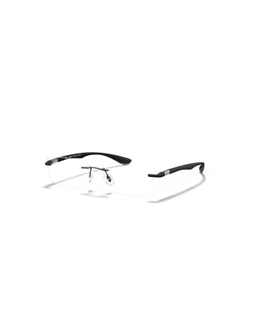 Ray-Ban Gray 54Mm Rectangle Optical Glasses