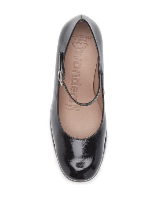 Wonders Blue Mary Jane Platform Pump