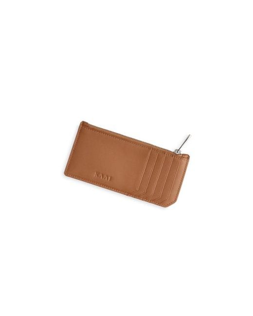 Kaai White Leather Cardholder