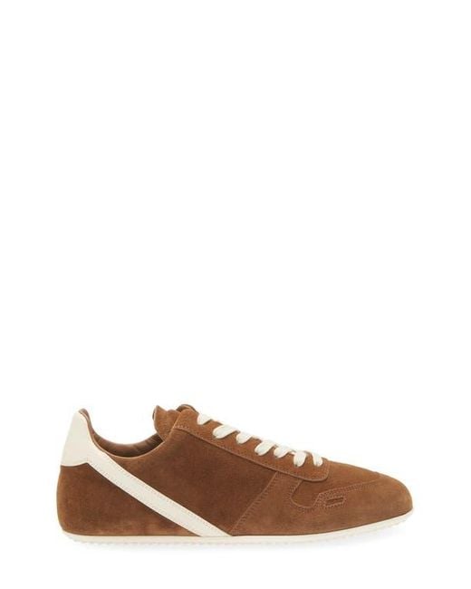 Rick Owens Brown Concordians Minimal Sneak Sneaker for men