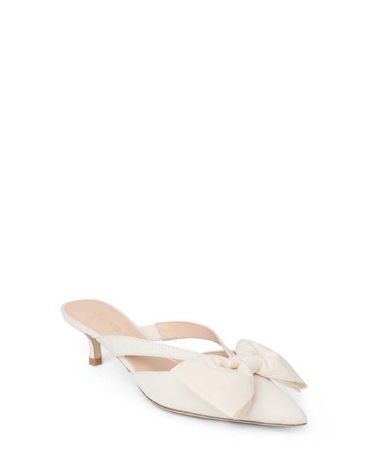 Jack Rogers Natural Cynthia Bow Pointed Toe Mule