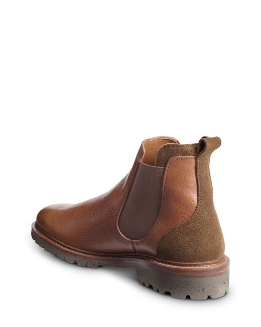 Allen Edmonds Leather Discovery Chelsea Boot in Cognac Leather (Brown ...