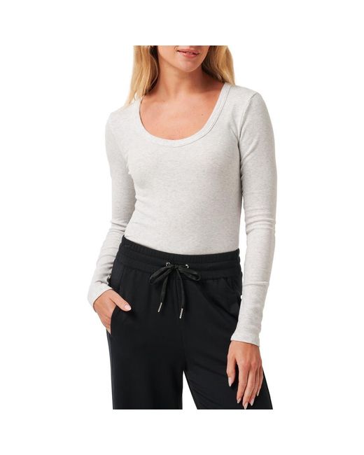 Travis Mathew Gray Cloud Rib Top