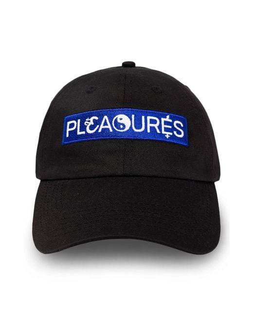 Pleasures Black Unity Adjustable Twill Baseball Cap for men