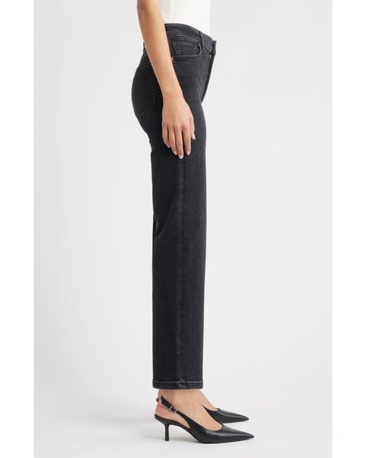 FRAME Black Pixie Le Straight Leg Jeans