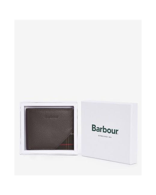 Barbour Gray Tarbert Leather Wallet