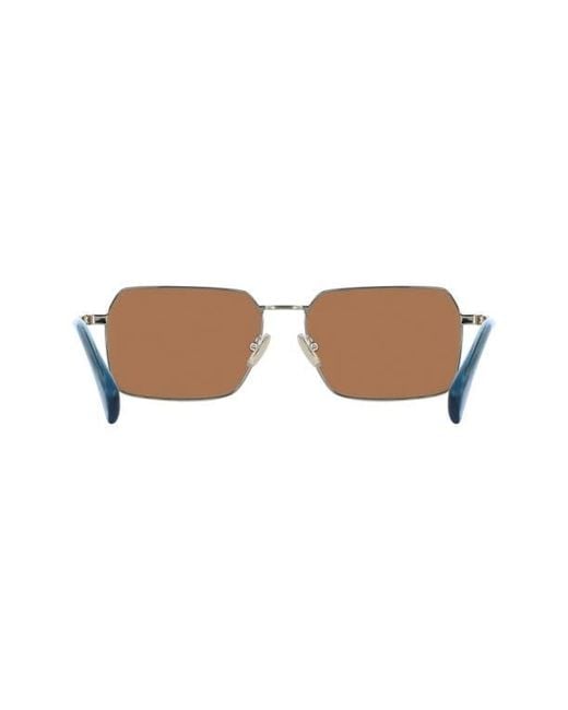 Paul Smith Brown 58Mm Modified Rectangular Sunglasses for men