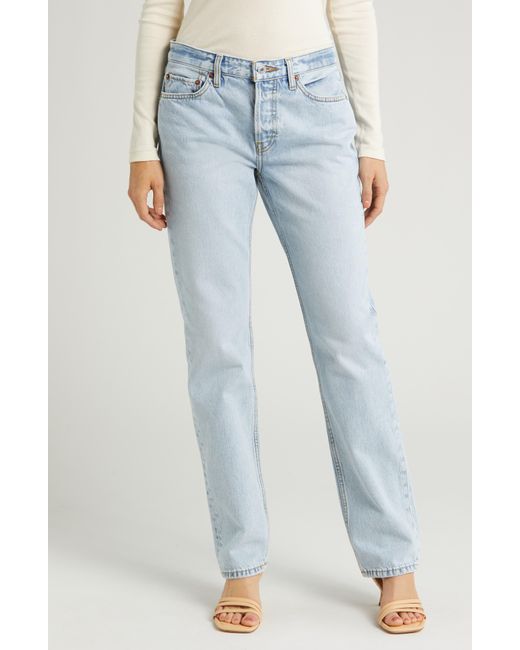 Re/done Blue The Anderson Organic Cotton Skinny Jeans