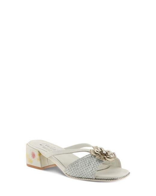 Spring Step White Europa Sandal
