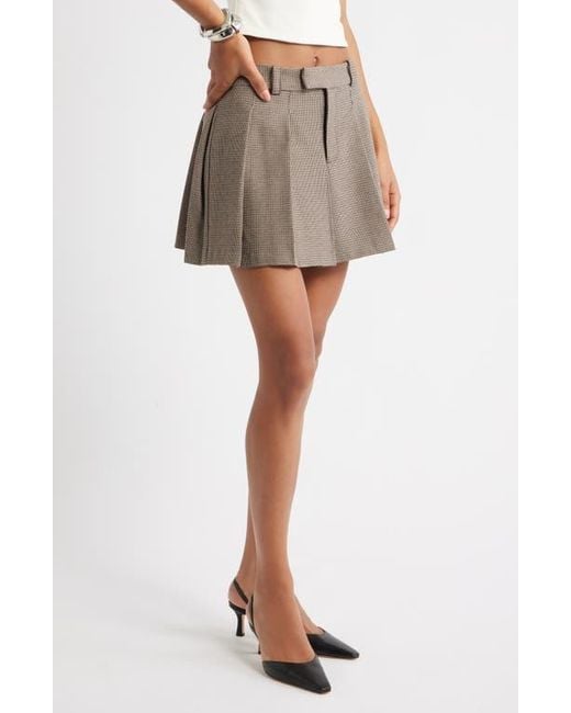 Open Edit Multicolor Pleated Miniskirt