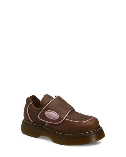 Dr. Martens Brown Buzz Strap Platform Shoe