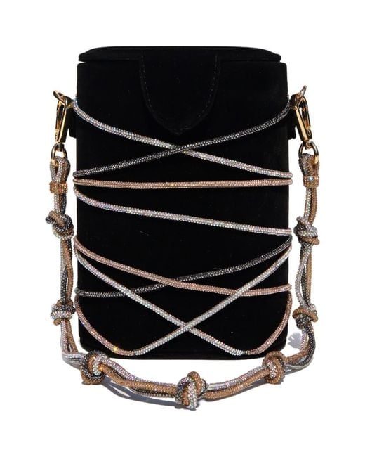 Simitri Black Knotty Bucket Bag