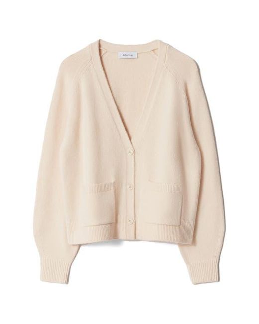 & Other Stories Natural Patch Pocket Wool & Cotton Cardigan