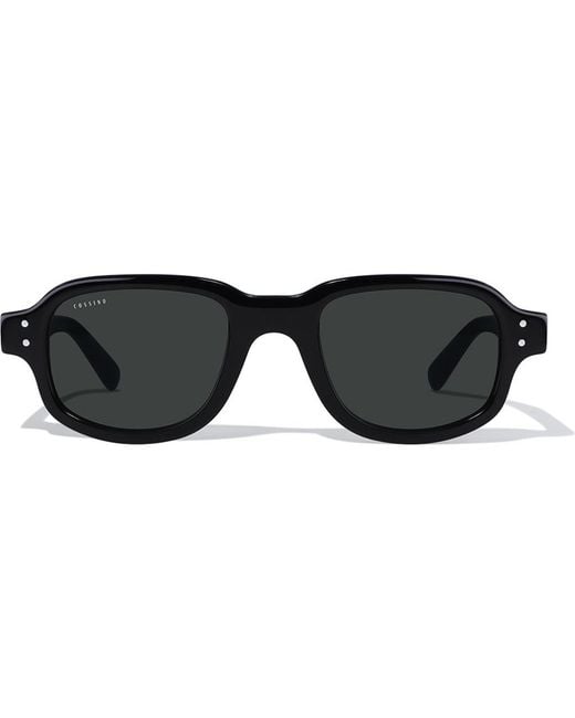 Cossimo Black Tres 48Mm Rectangle Acetate Sunglasses