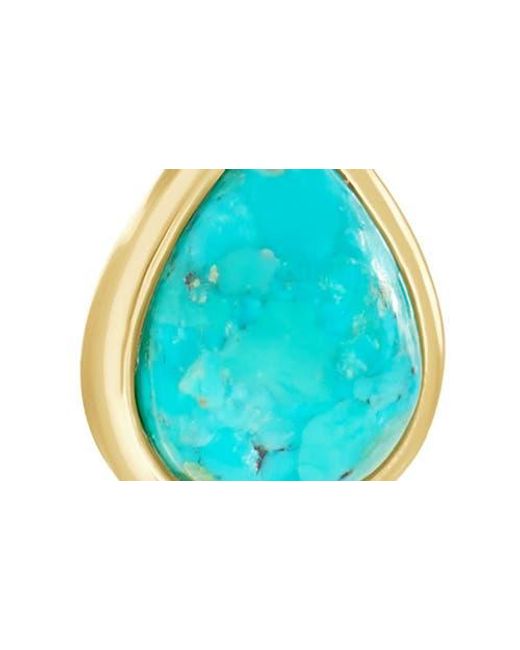ATHRA LUXE Blue Flat Disc Drop Earrings