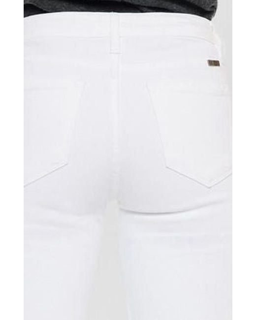Kancan White Paulina High Rise Bootcut Jeans