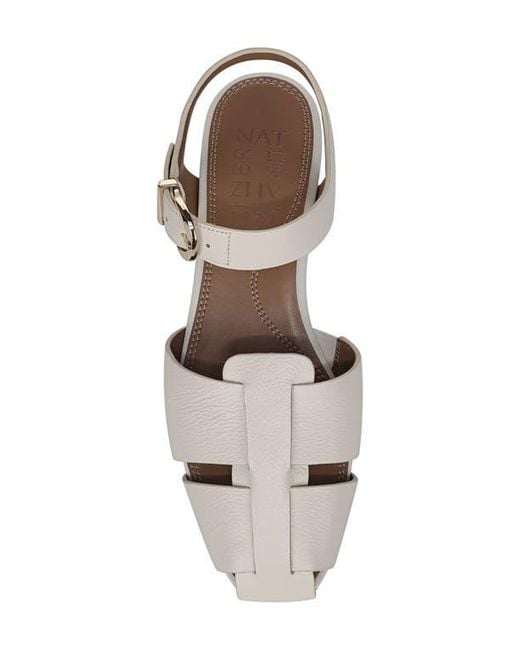 Naturalizer White Cleo Sandal