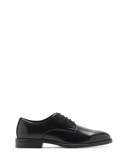 Mango Black Plain Toe Derby for men