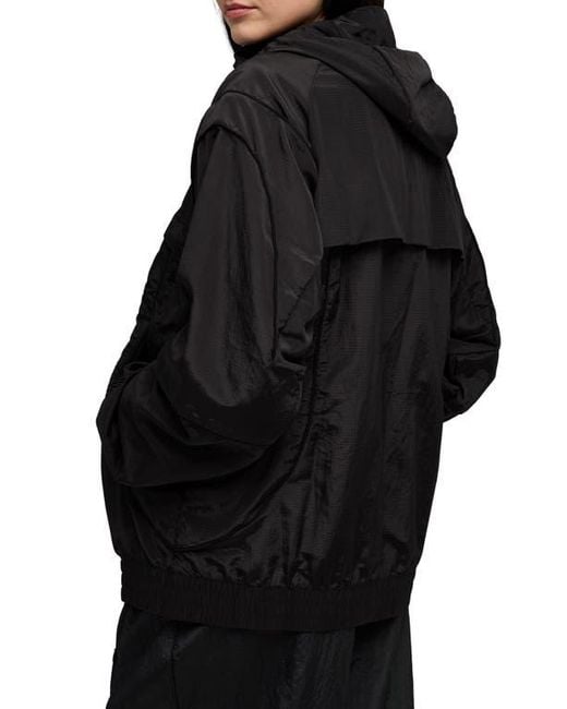 PUMA Black Clrt Hooded Ripstop Jacket for men