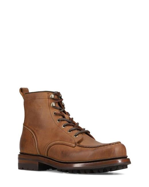 Frye Brown Hudson Lace-Up Work Boot for men