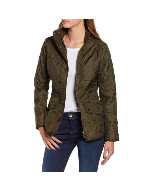 Barbour Brown Cavalry Fleece Lined Quilted Jacket