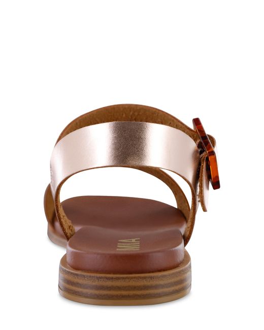 MIA Brown Peyton Ankle Strap Sandal